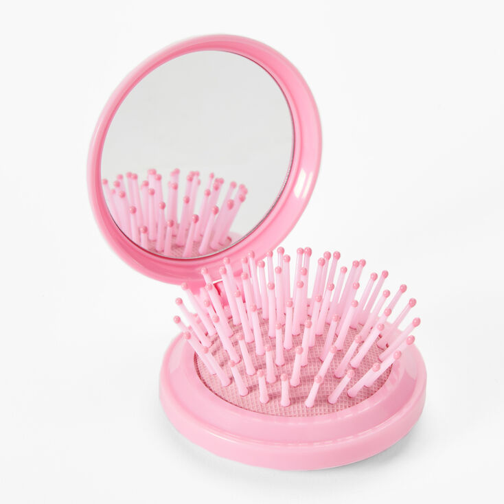 Claire&#39;s Club Pink Ombr&eacute; Crystal Compact Mirror,