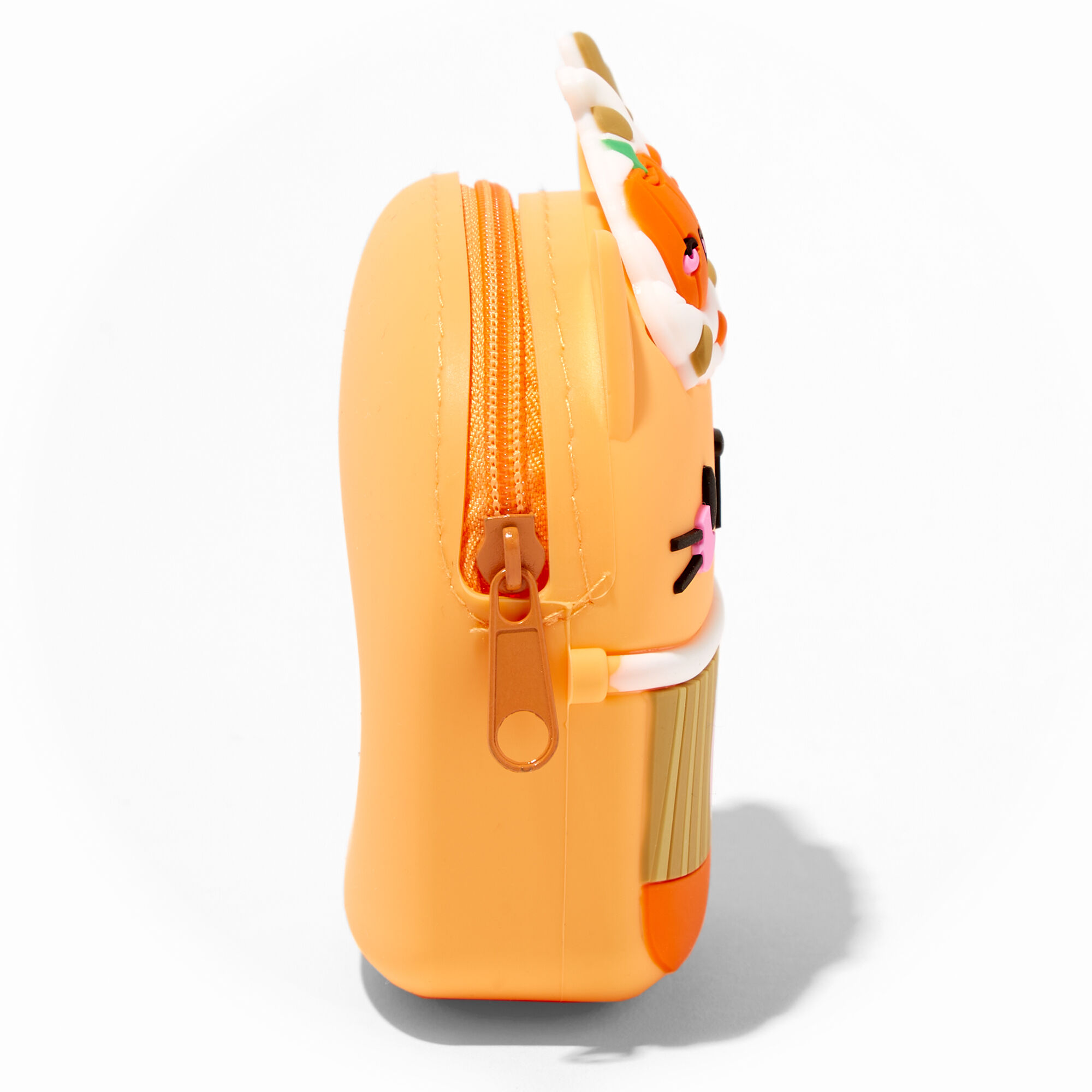 Pumpkin Spice Latte Cat Jelly Coin Purse,