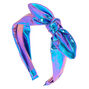 Metallic Mermaid Knotted Bow Headband - Lilac,