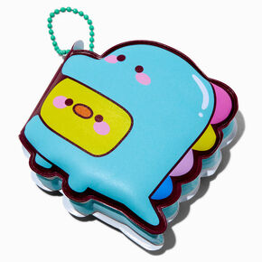 Puffy Dinosaur Mini Notebook Keychain,