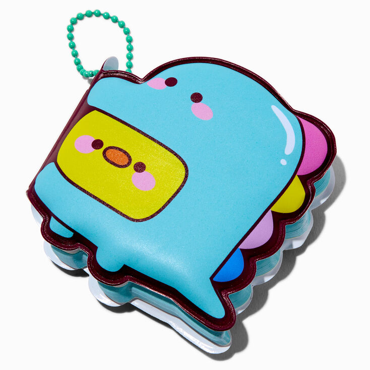 Puffy Dinosaur Mini Notebook Keychain,