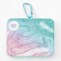 Pink &amp; Blue Tie Dye Face Mask Case - White,