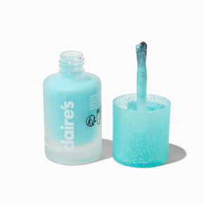 Matte Effect Vegan Nail Polish - Mint Glitter,