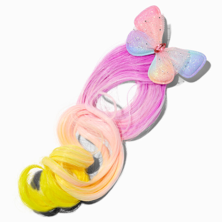 Claire's Club Pastel Butterfly Faux Hair Clip
