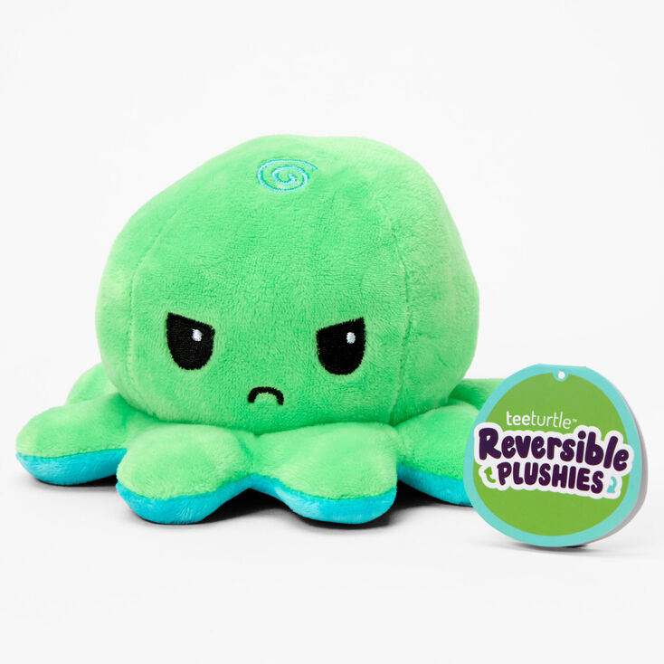 TeeTurtle&trade; Reversible Plushies Blue &amp; Green Octopus,
