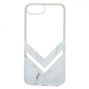 White Geometric Marble Protective Phone Case - Fits iPhone 5/5S,