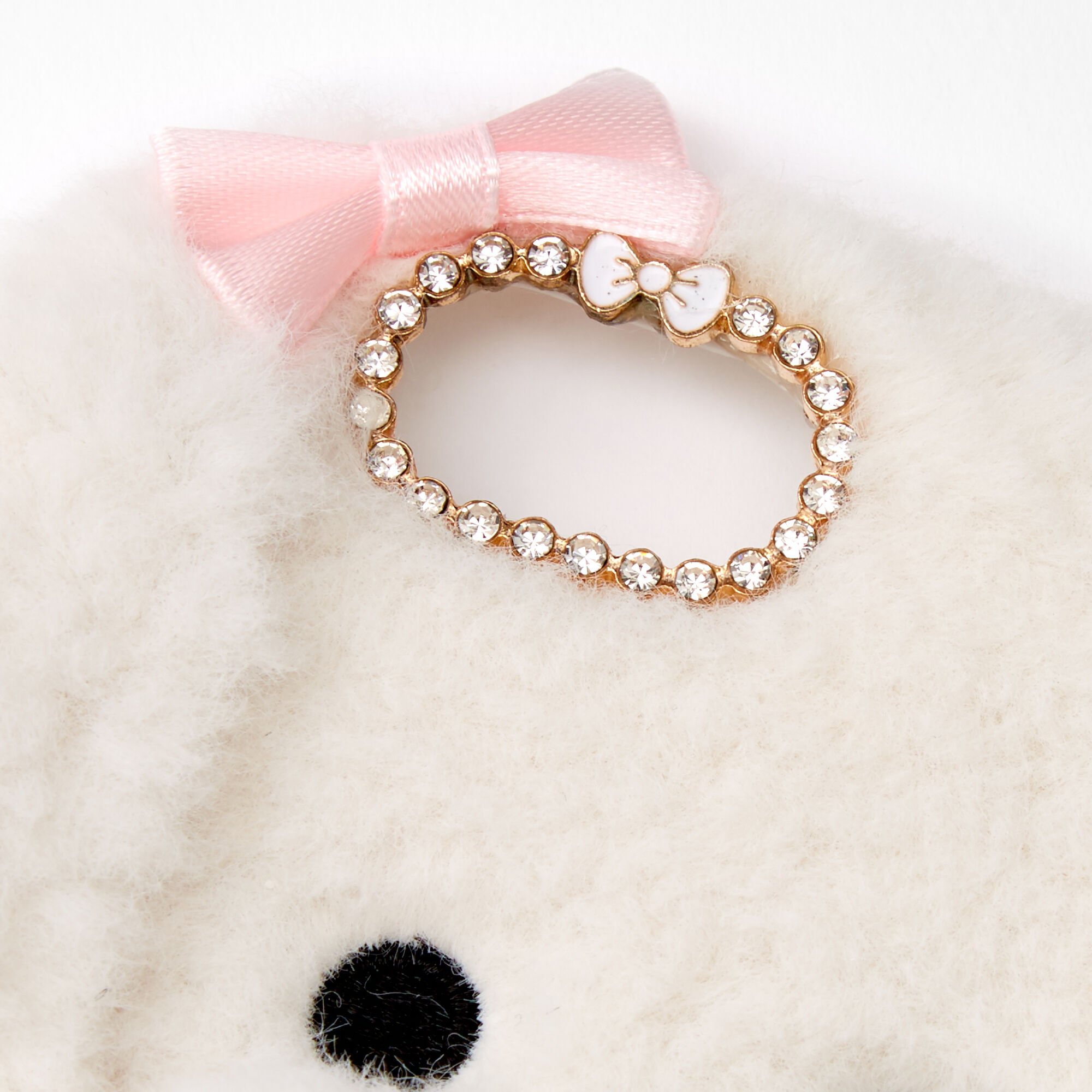 Furry White Dog Phone Case - Fits iPhone 6/7/8/SE,