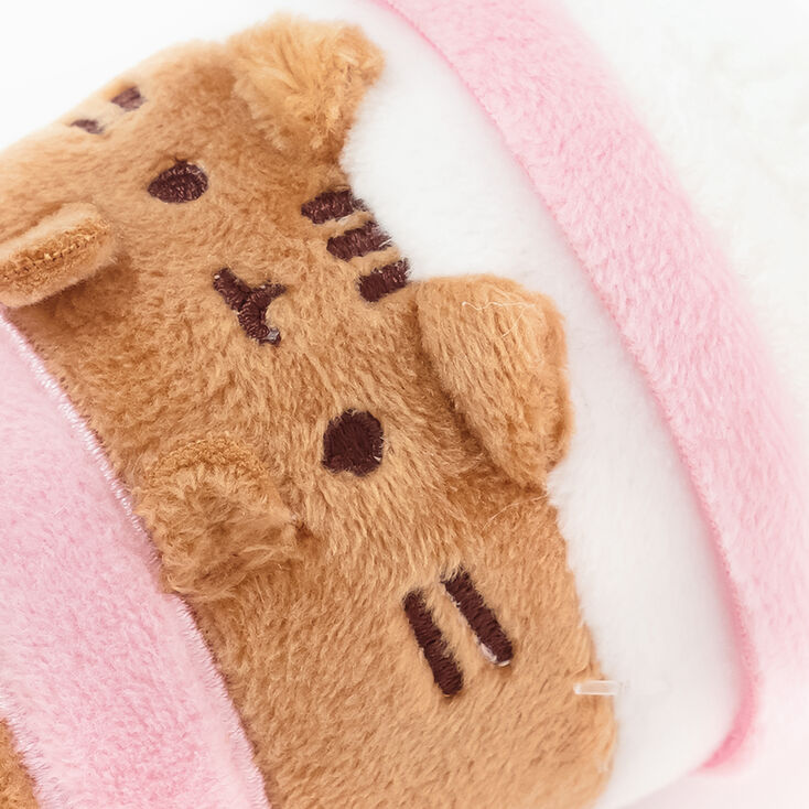 Porte-cl&eacute;s jouet en peluche caf&eacute; glac&eacute; de petite taille Pusheen&reg;,