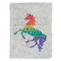 Carnet licorne &agrave; sequins double face,