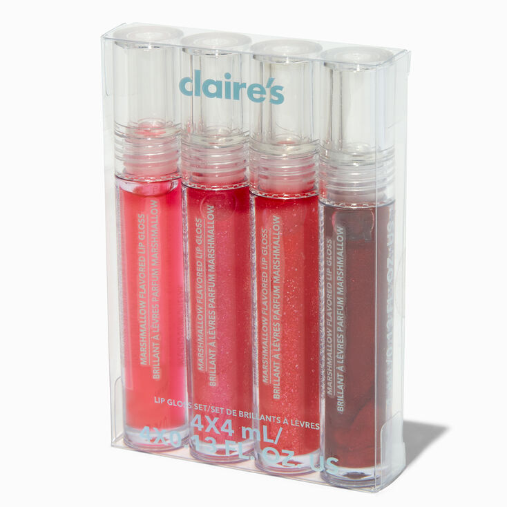 Gloss &agrave; paillettes rouges - Lot de 4,