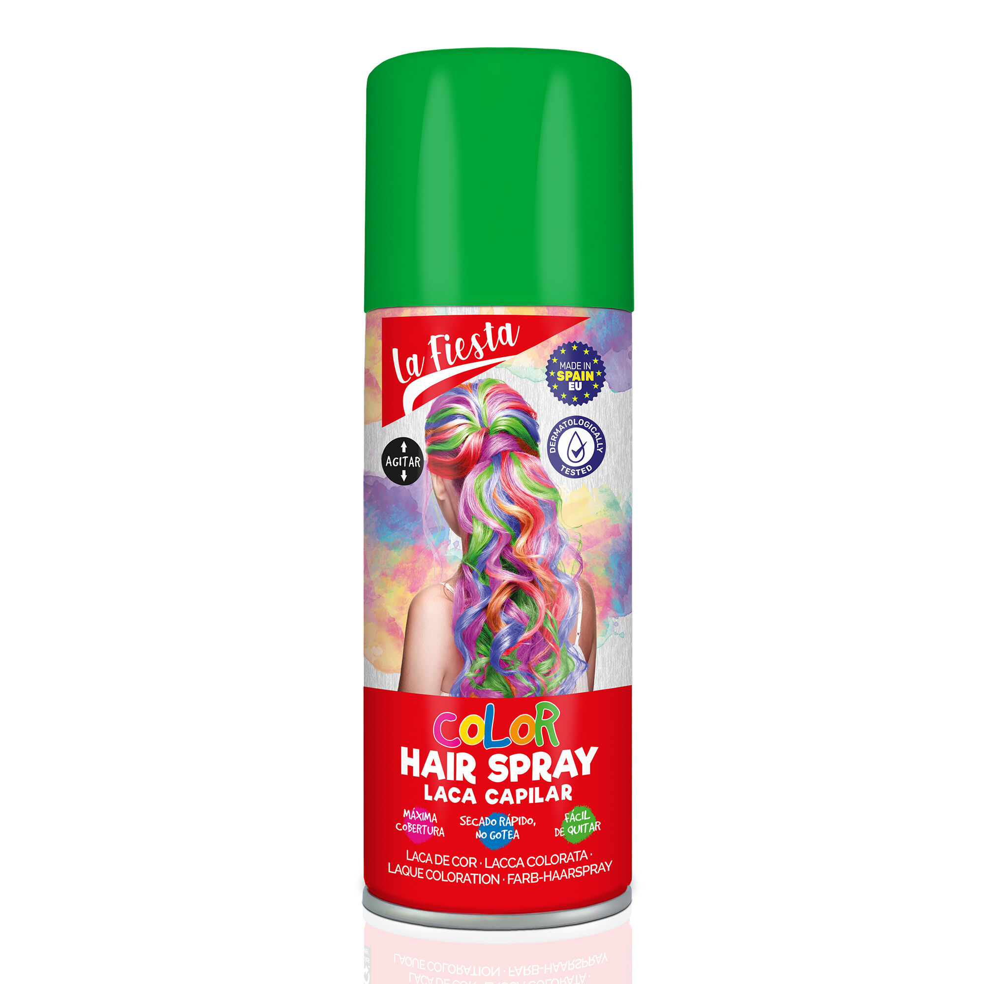 View Claires La Fiesta Color Hair Spray Green information