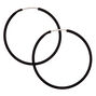 25MM Hoop Earrings - Black,