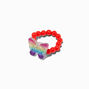 Claire&#39;s Club Glitter Critter Beaded Stretch Rings - 7 Pack,