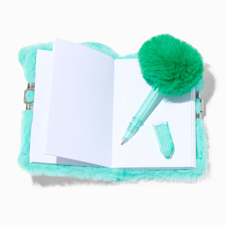 Claire&#39;s Club Frog Mini Plush Lock Diary,