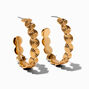 Gold-tone Swirl 40MM Hoop Earrings ,