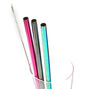 Mixed Metal Rainbow Stainless Steel Straws - 3 Pack,