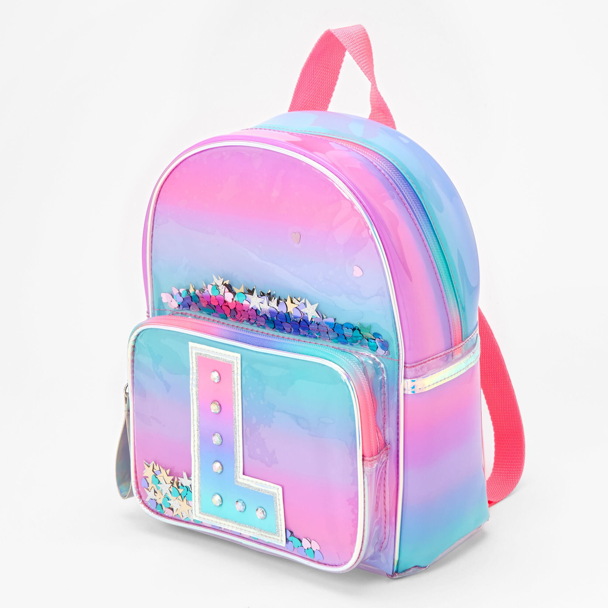Claire's Club Lilac Butterfly Patch Mini Backpack