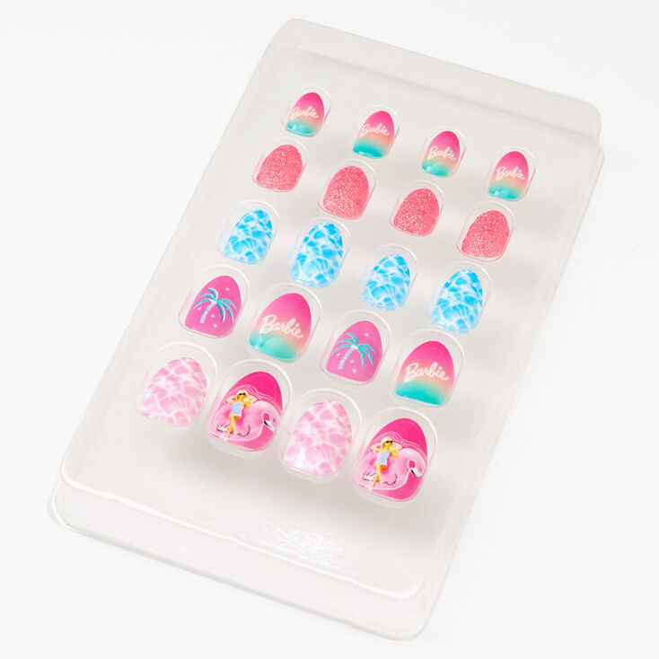 Barbie&trade; Summer Stiletto Press On Faux Nail Set - 20 Pack,