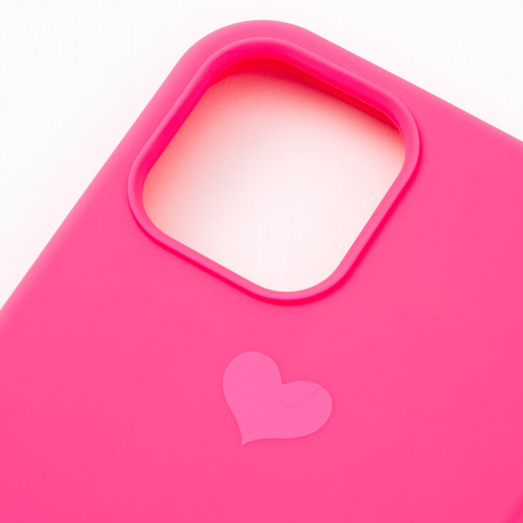 Neon Pink Heart Phone Case - Fits iPhone&reg; 12/12 Pro,