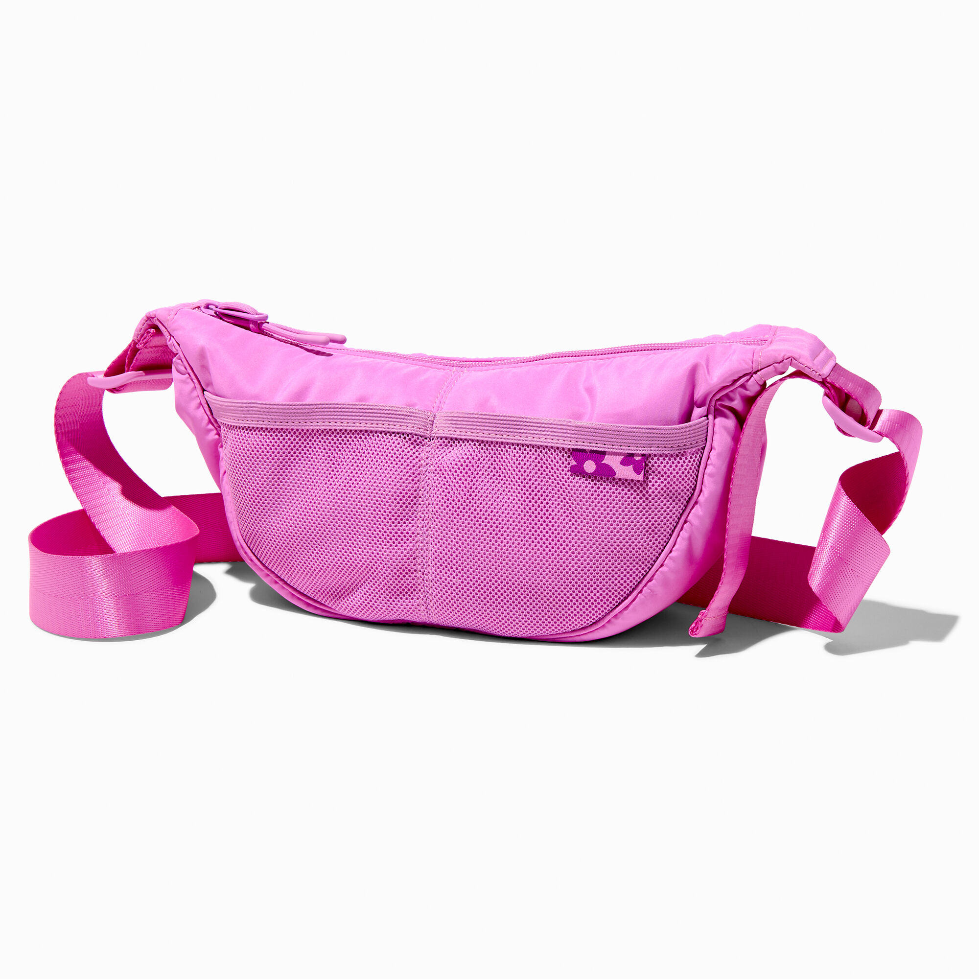 View Claires Orchid Crossbody Belt Bag Pink information