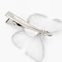 Silver Glitter Butterfly Hair Clips - 3 Pack,