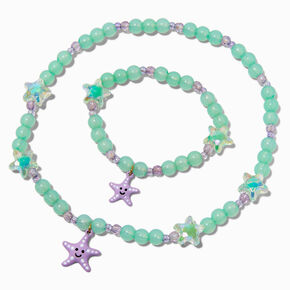Claire&#39;s Club Starfish Beaded Jewelry Set - 2 Pack,