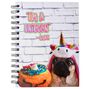 Doug The Pug&reg; &quot;I&#39;m a Unicorn&quot; Notebook- White,