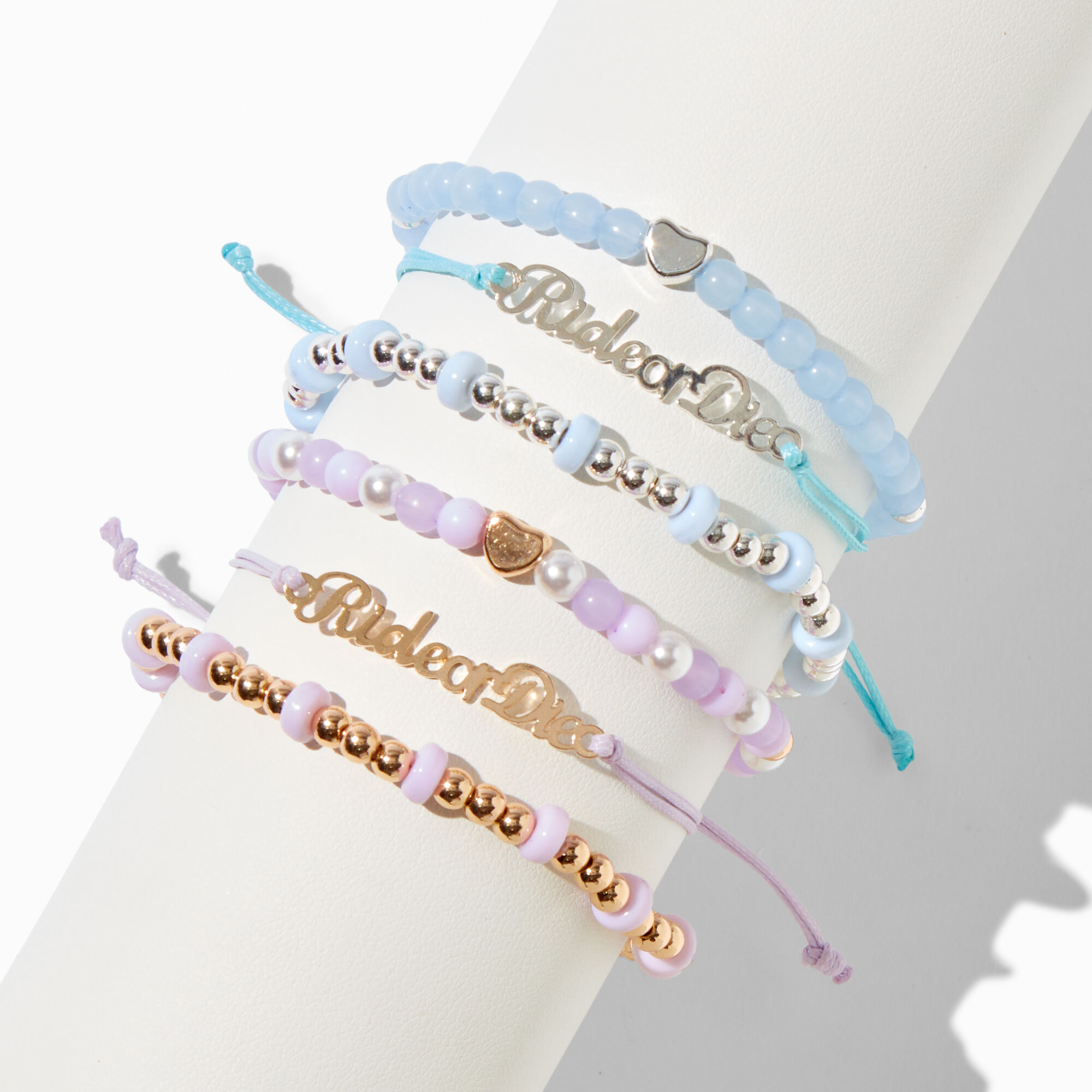 Best Friends Ride or Die Adjustable Bracelet Set 6 Pack Claire s US