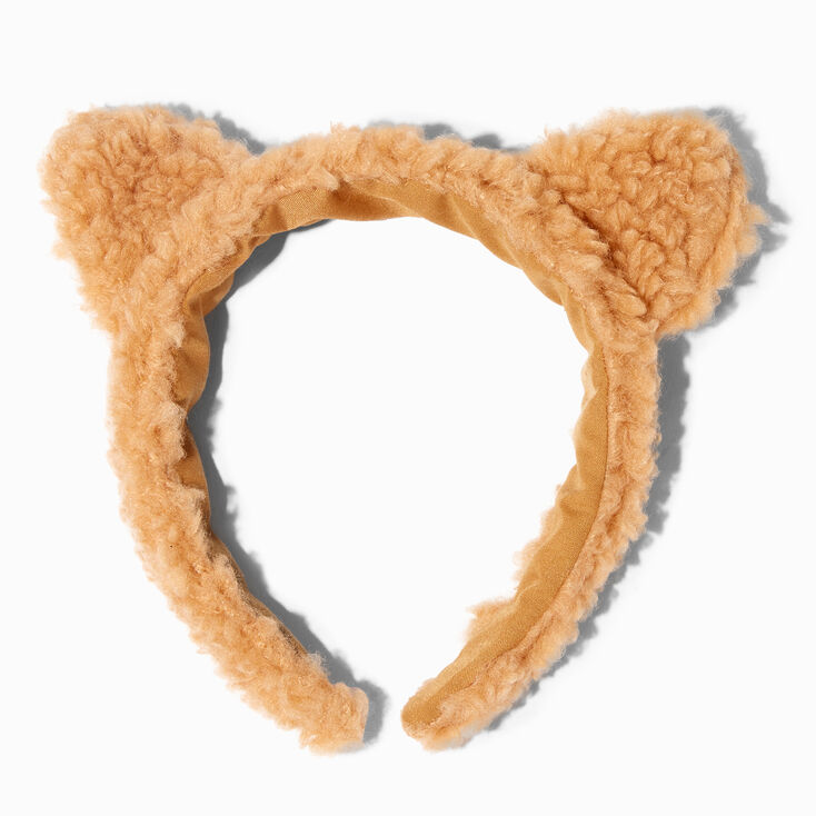 Claire&#39;s Club Sherpa Bear Ear Headband,