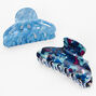 Blue Tortoiseshell Hair Claws - 2 Pack,