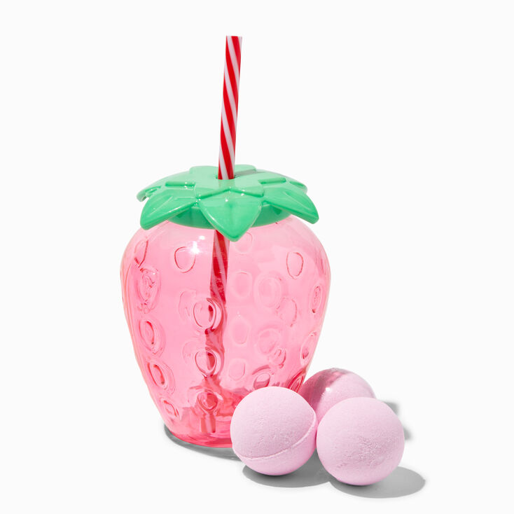 Strawberry Tumbler Bath Bomb Set - 3 Pack,