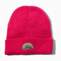 Rainbow Pink Beanie Hat,