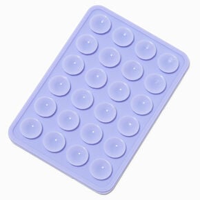 Purple Rectangle Silicone Suction Phone Case Adhesive Mount,