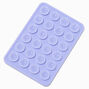 Purple Rectangle Silicone Suction Phone Case Adhesive Mount,