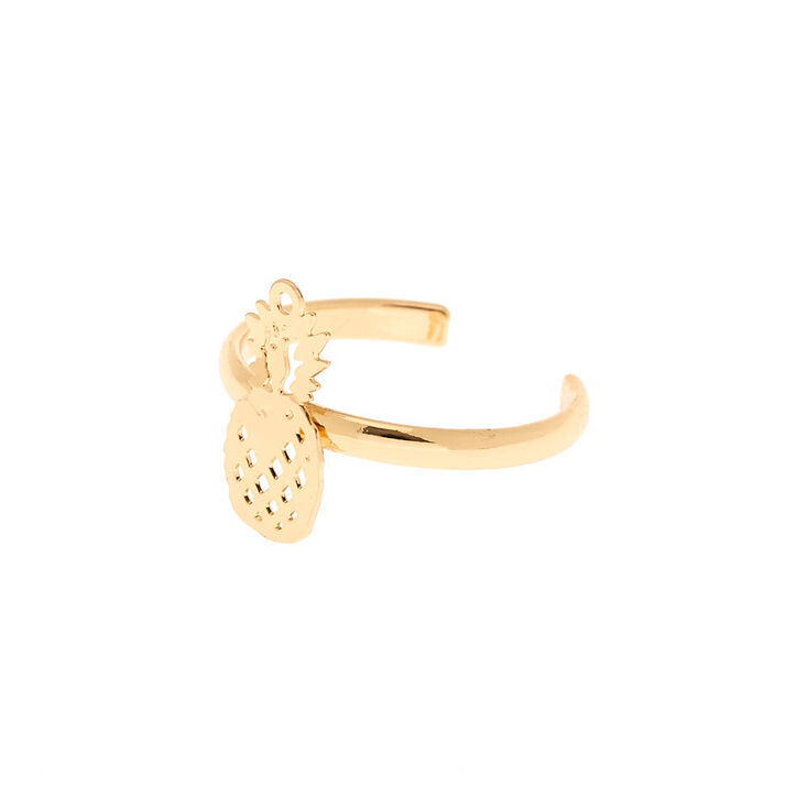 Claire's Bague d'orteil ananas couleur doré