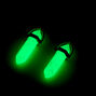 Mint Glow in the Dark Mystical Gem Clip-on Drop Earrings,