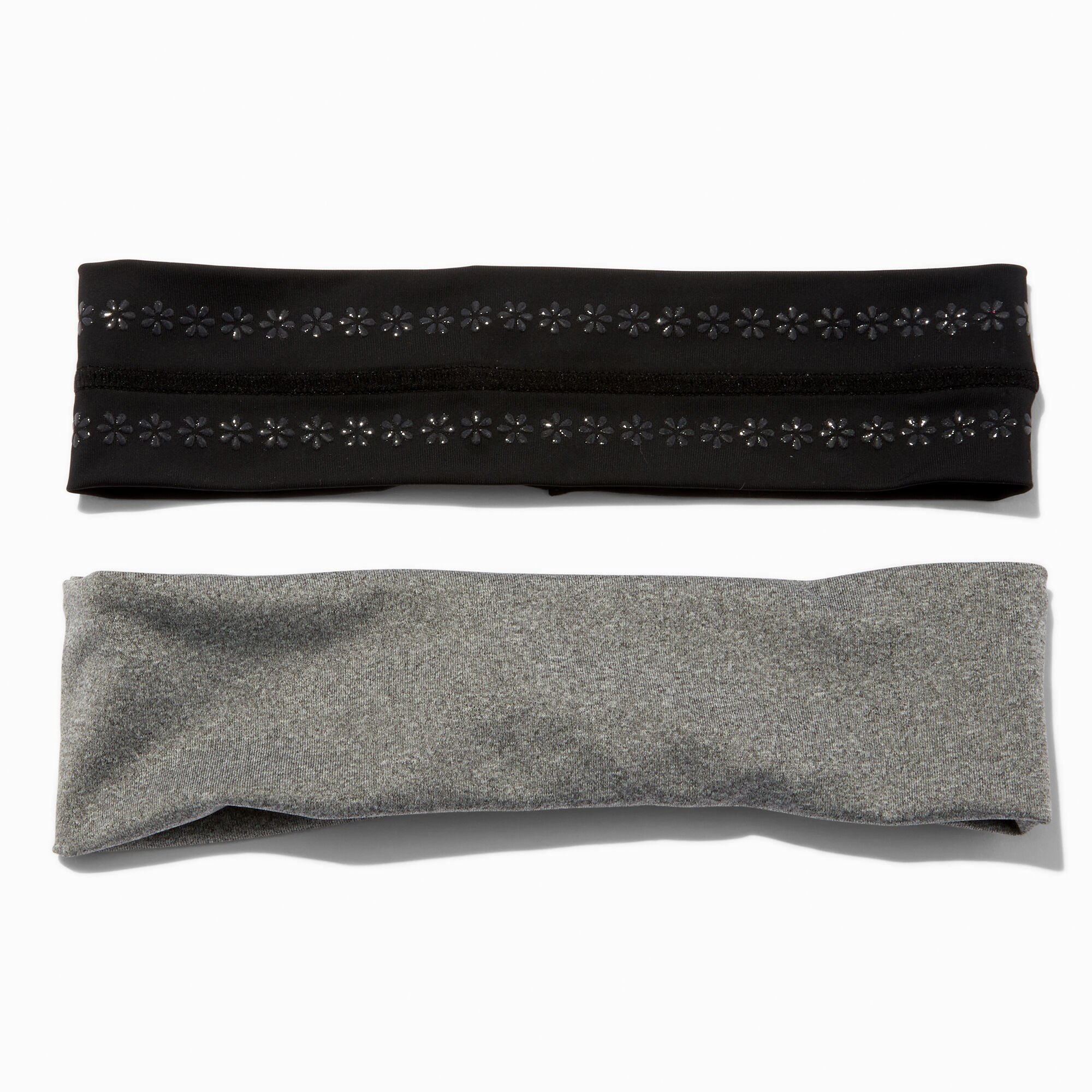 Gray & Black Athletic Headwraps - 2 Pack,
