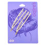 Silver Rhinestone Pearl Open Bobby Pins - 2 Pack,