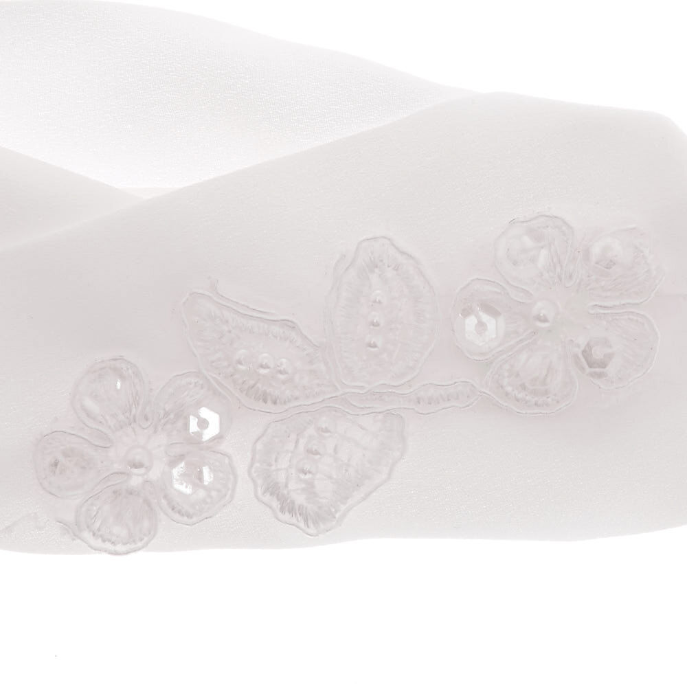 Pearl Turban Headwrap - White,