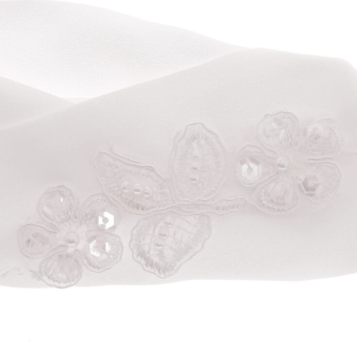 Pearl Turban Headwrap - White,