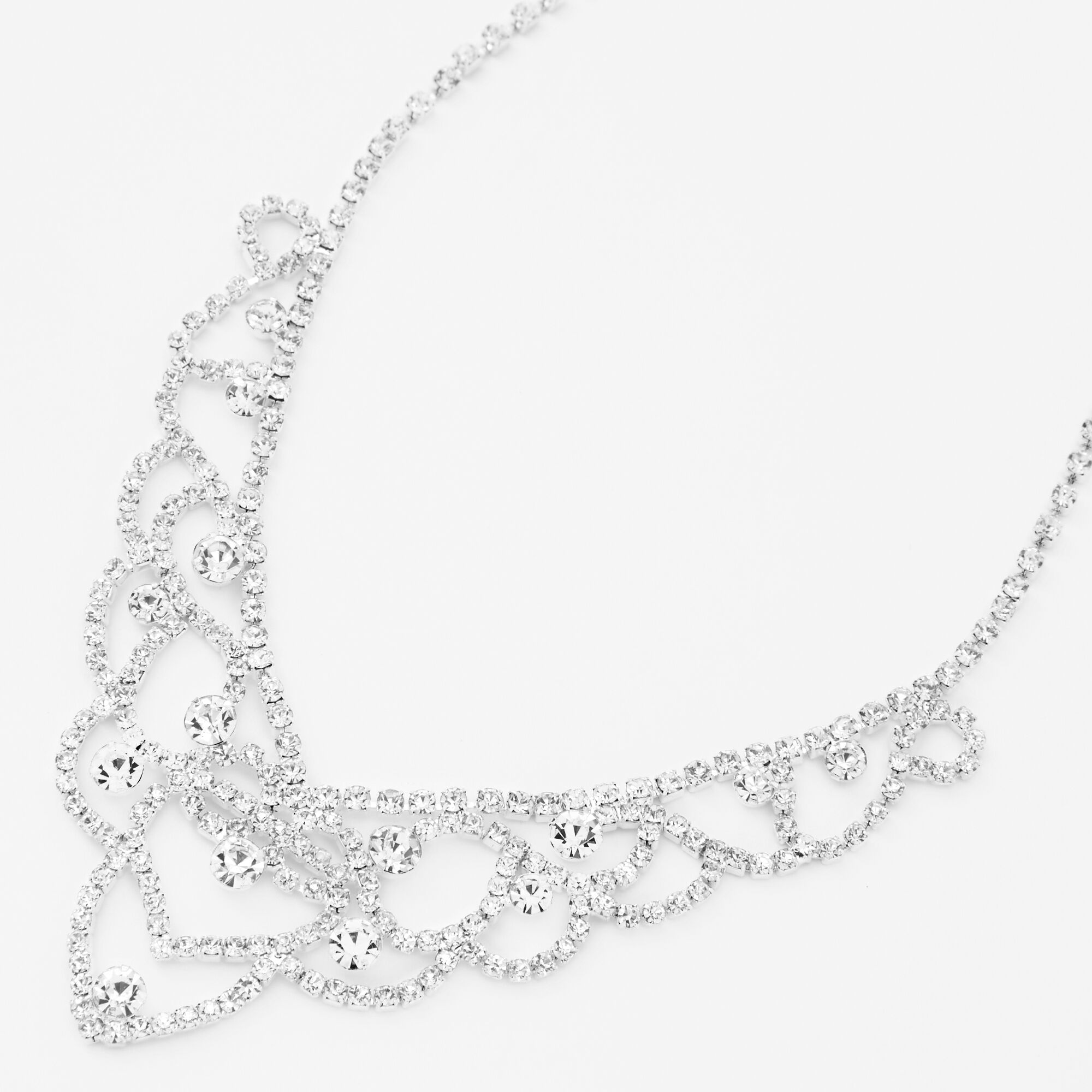 Joker & Witch Zelda Silver Rhinestone Necklace For Women