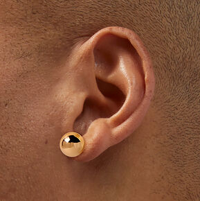 Gold-tone Ball Stud Earrings,