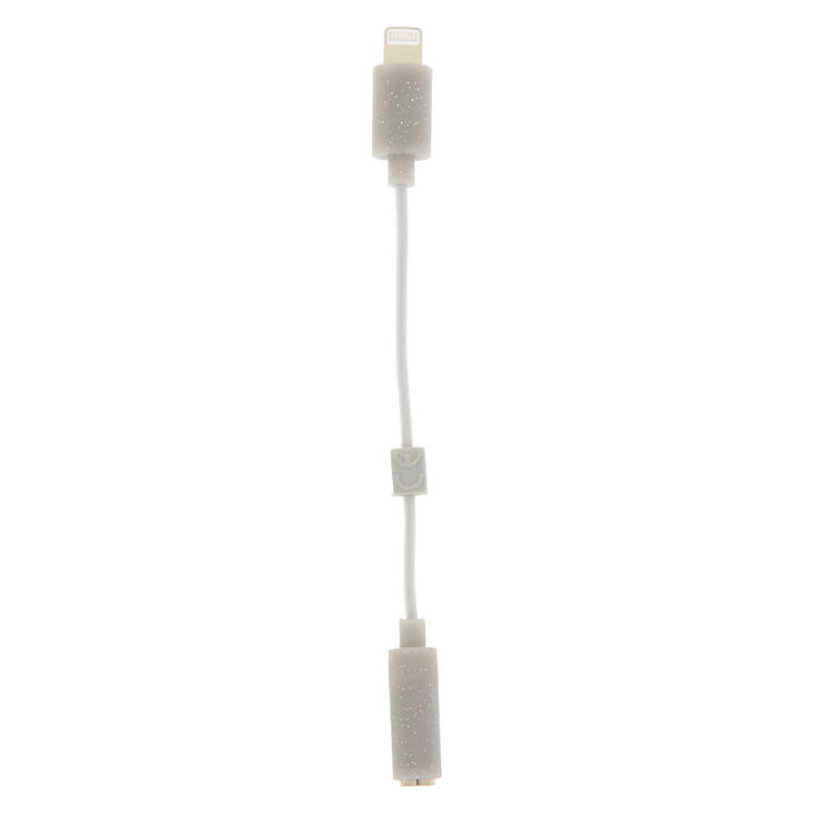 Adaptateur pour casque audio gris,