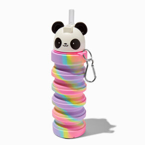 Collapsible Tie Dye Panda Water Bottle,