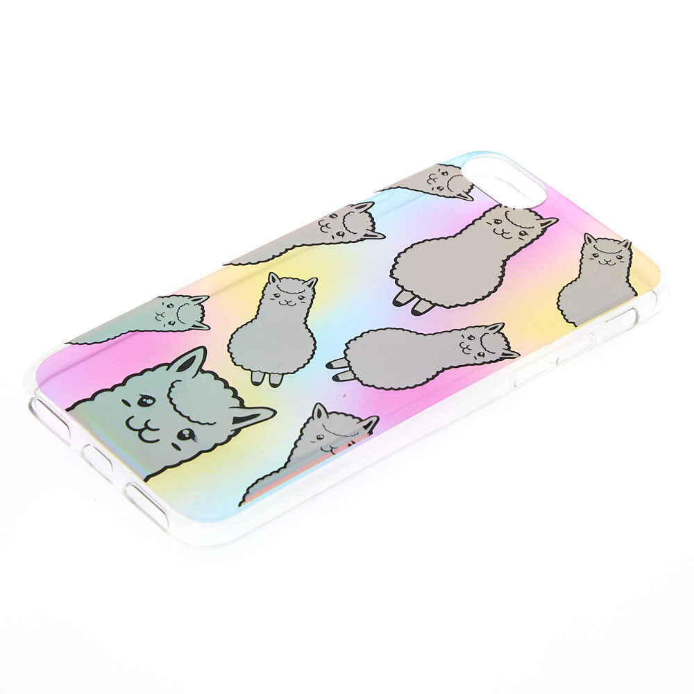 Holographic Rainbow Llama Phone Case - Fits iPhone 6/7/8,