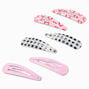 Claire&#39;s Club Heart Gingham Snap Hair Clips - 6 Pack,