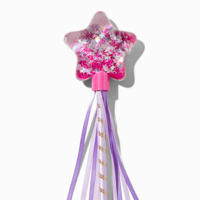 Claire&#39;s Club Water-Filled Pink Star Wand,