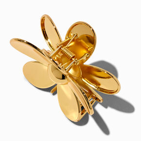 Gold-tone Flower Medium Hair Claw,
