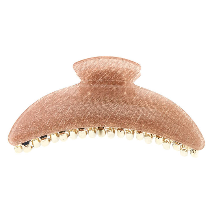 Large Glitter Hair Claw - Pink,