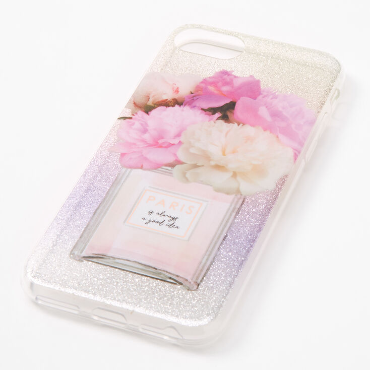 Claire's Coque de protection pour portable Paris avec paillettes - Compatible avec iPhone 6/7/8/SE